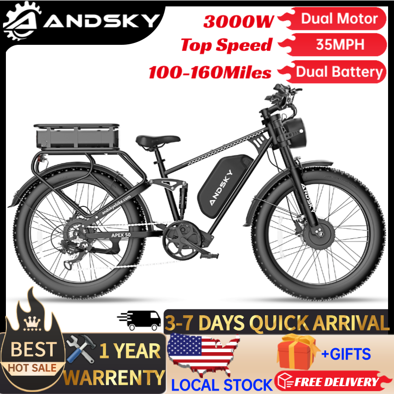 Hunting Outdoor Day - 앤드스카이 에이펙스50 AWD 전기 자전거 3000W