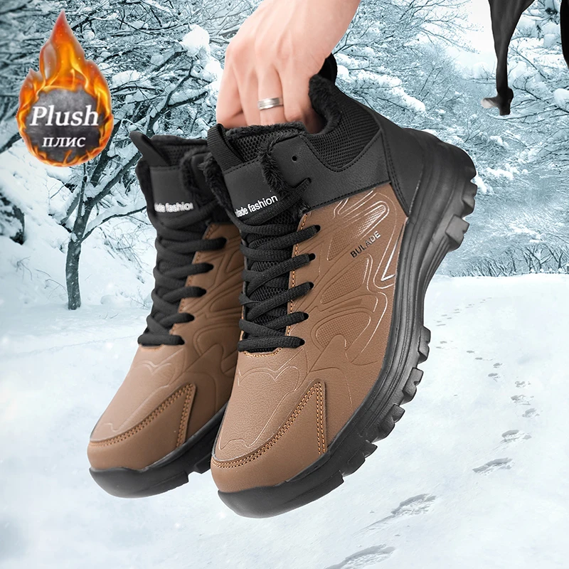 Outdoor Hunting Boots For Men - ELUVA 남성용 스노우 부츠 방수 단열