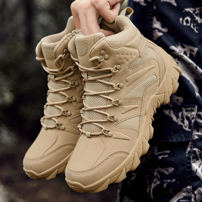 사막 전투 훈련 부츠 남성용 아웃도어 캠핑 내마모성 신 - Outdoor Hunting Boots For Men 리뷰 및 가격