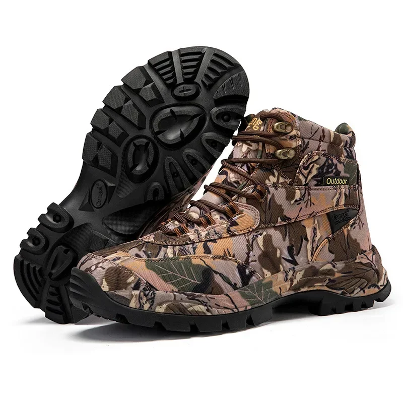남성용 하이탑 카모플라주 사냥 부츠 통기성 스포츠화 야 - Outdoor Hunting Boots For Men 리뷰 및 가격