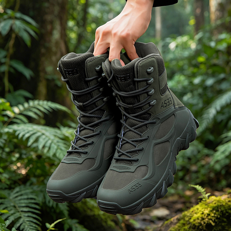 남성 전술 부츠 캐주얼 초경량 훈련 안전 작업 방수 야 - Outdoor Hunting Boots For Men 리뷰 및 가격