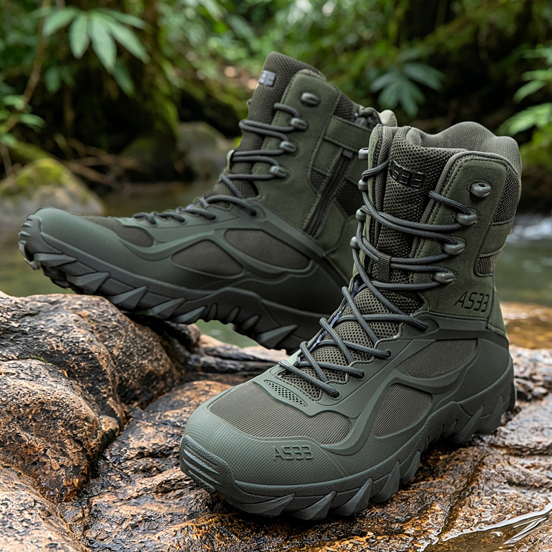남성 전술 부츠 캐주얼 초경량 훈련 안전 작업 방수 야 - Outdoor Hunting Boots For Men 리뷰 및 가격
