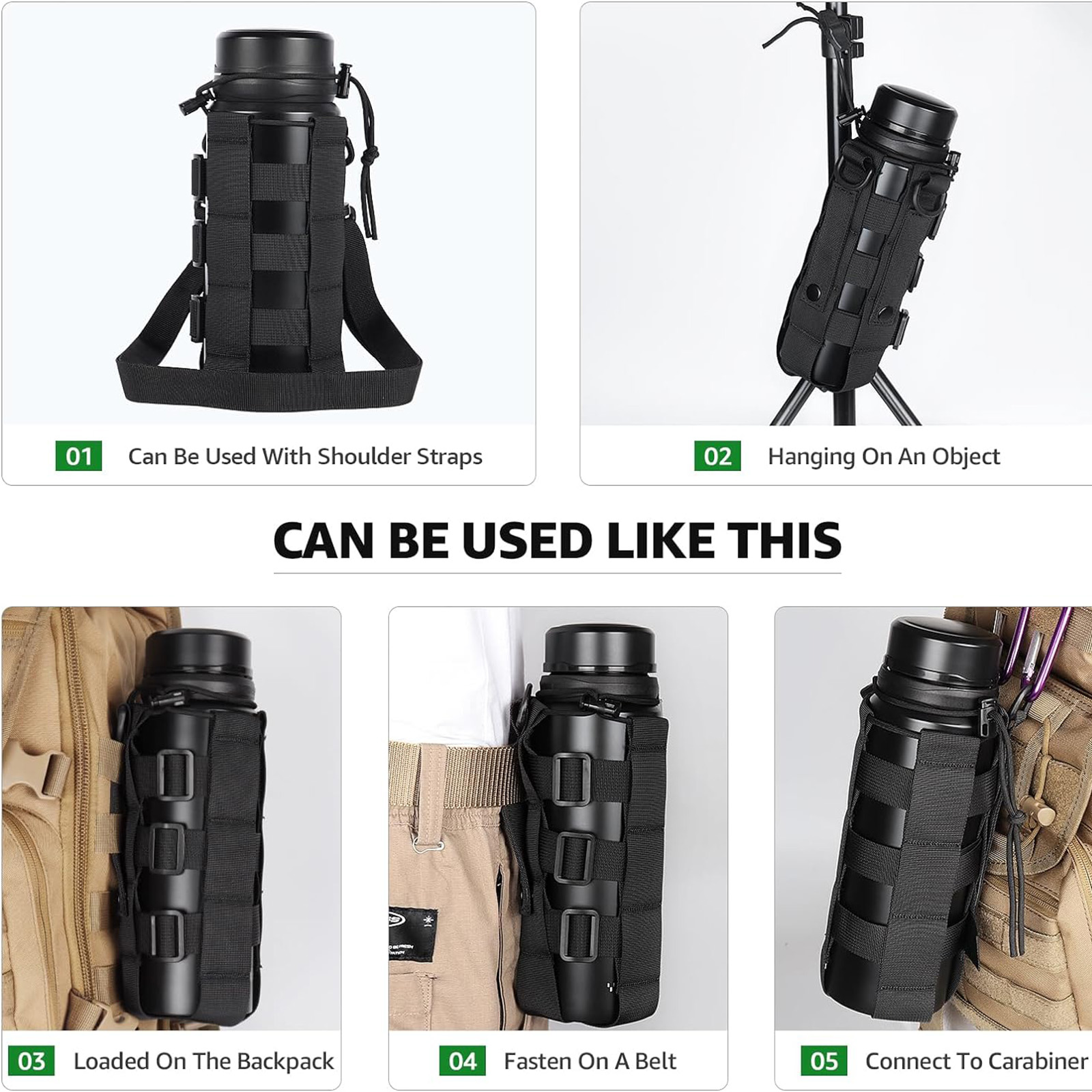 배낭 물병 홀더 용 몰리 물병 홀더 파우치 몰리 파우치 - Outdoor Hunting Backpack 리뷰 및 가격