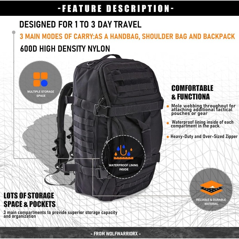 LQARMY 25L 45L 80L 스포츠 여행 가방 몰 - Outdoor Hunting Backpack 리뷰 및 가격