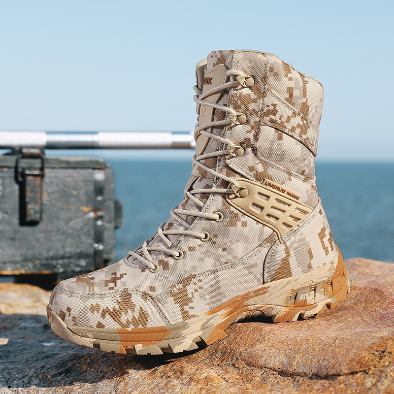 고품질 남성용 야외 부츠 위장 사냥 남자 트레킹 부츠  - Outdoor Hunting Boots For Men 리뷰 및 가격