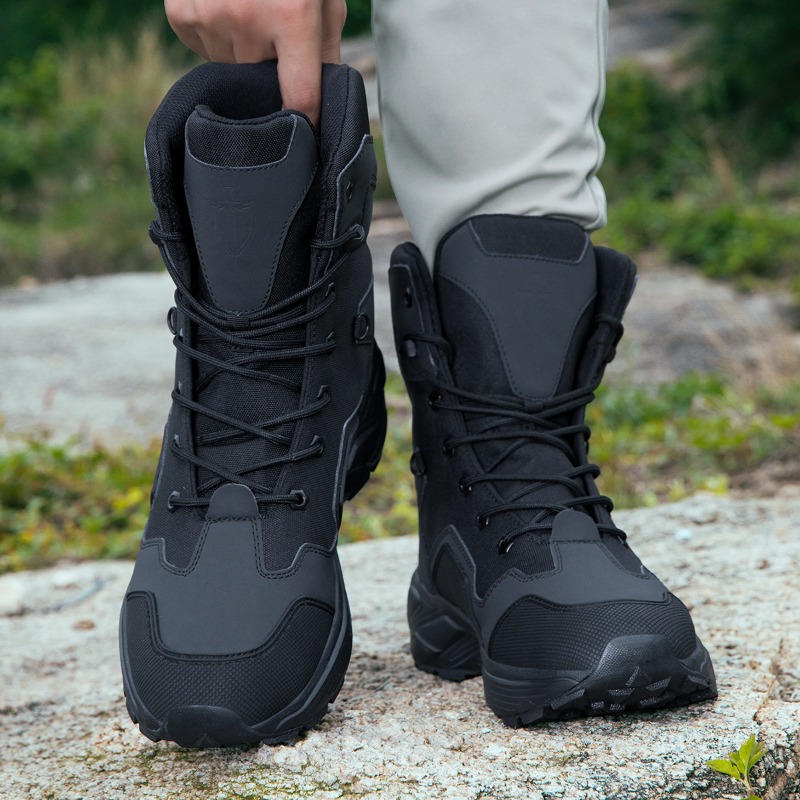 남성 전술 부츠 레이스업 야생 전투 훈련 부츠 미끄럼  - Wildman Hunting & Outdoor Robertson Photos 리뷰 및 가격