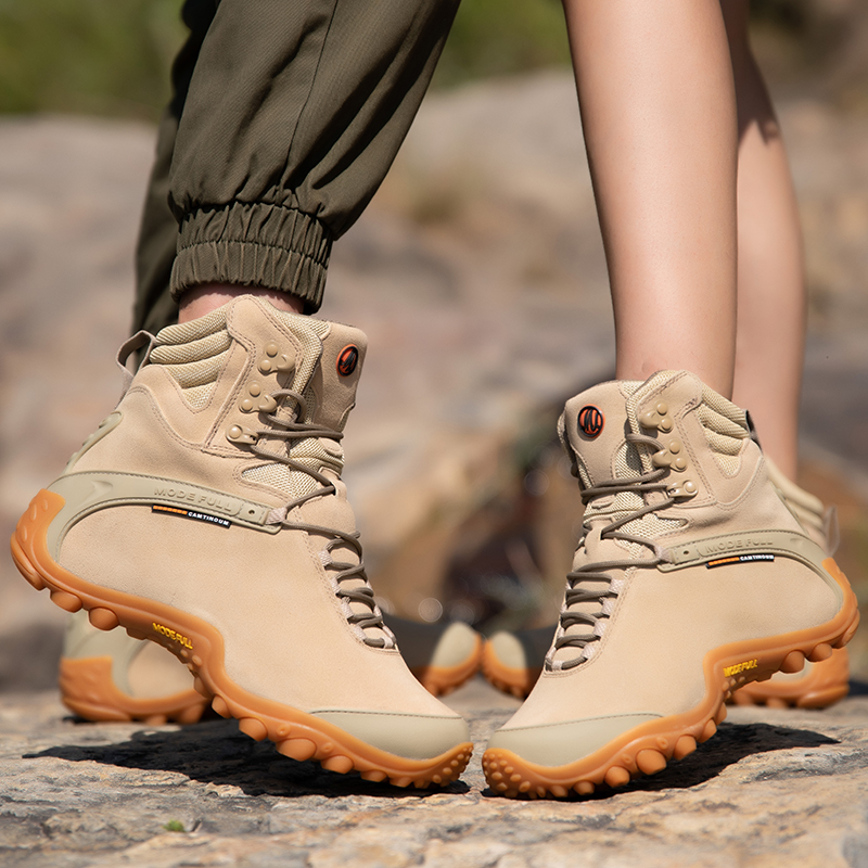 암소 가죽 남성 겨울 하이킹 부츠 여성을위한 야외 방수 - Outdoor Hunting Boots For Men 리뷰 및 가격