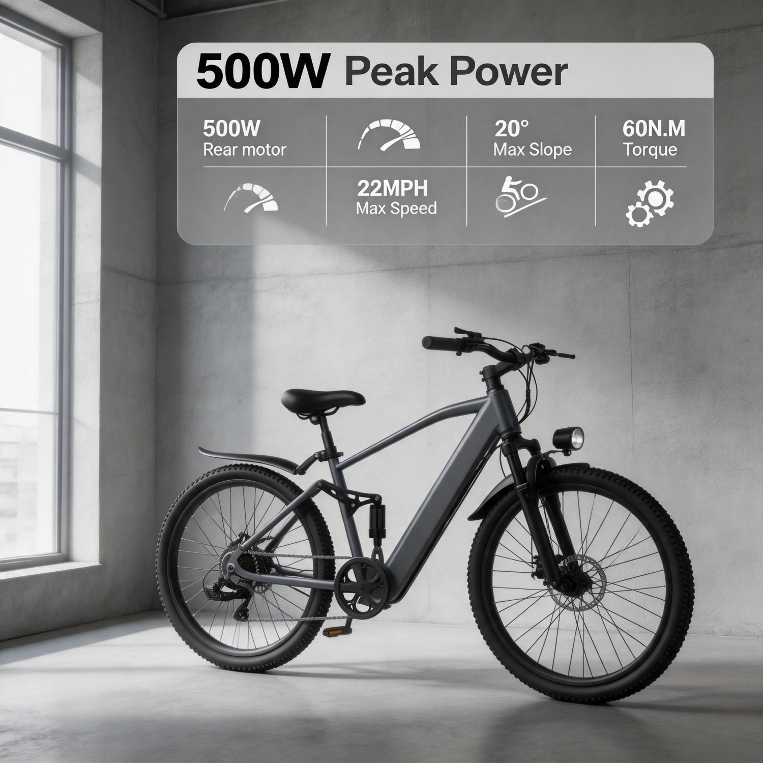 전기 사냥용 자전거, 팻 타이어 전기 자전거. 500W - Outdoor Hunting Electric Bike 리뷰 및 가격