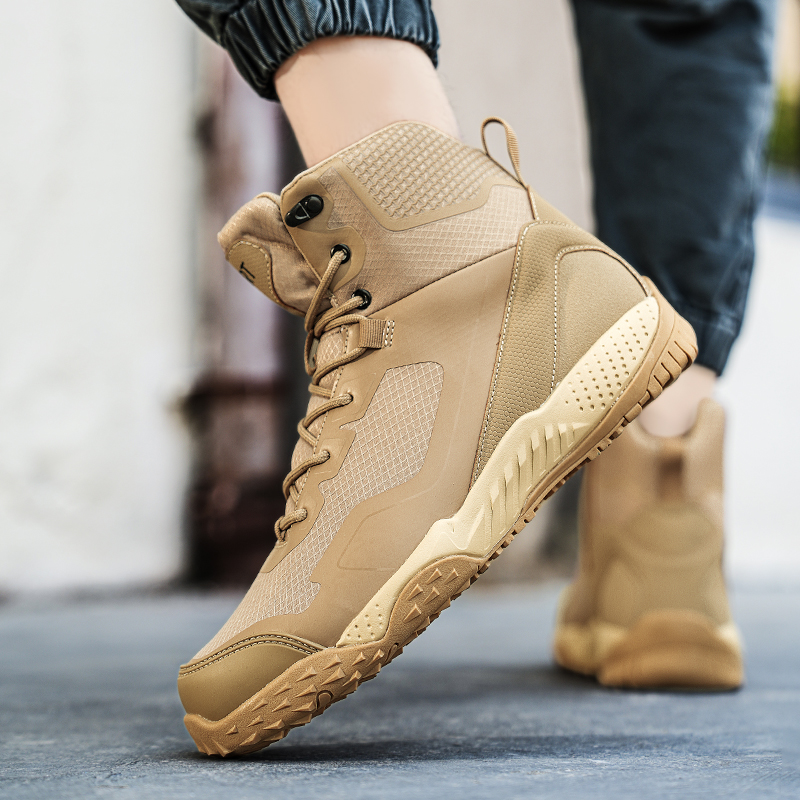 남성용 새로운 전술 부츠 야외 훈련 안전 작업 미끄럼  - Outdoor Hunting Boots For Men 리뷰 및 가격