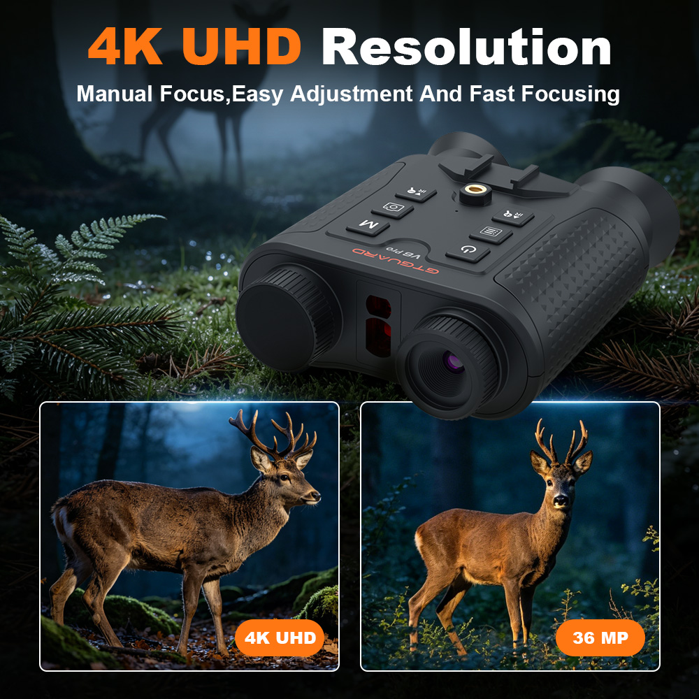 4K 야간 투시 쌍안경 8X 디지털 줌 적외선 야간 투 - Hunting Outdoor Day 리뷰 및 가격